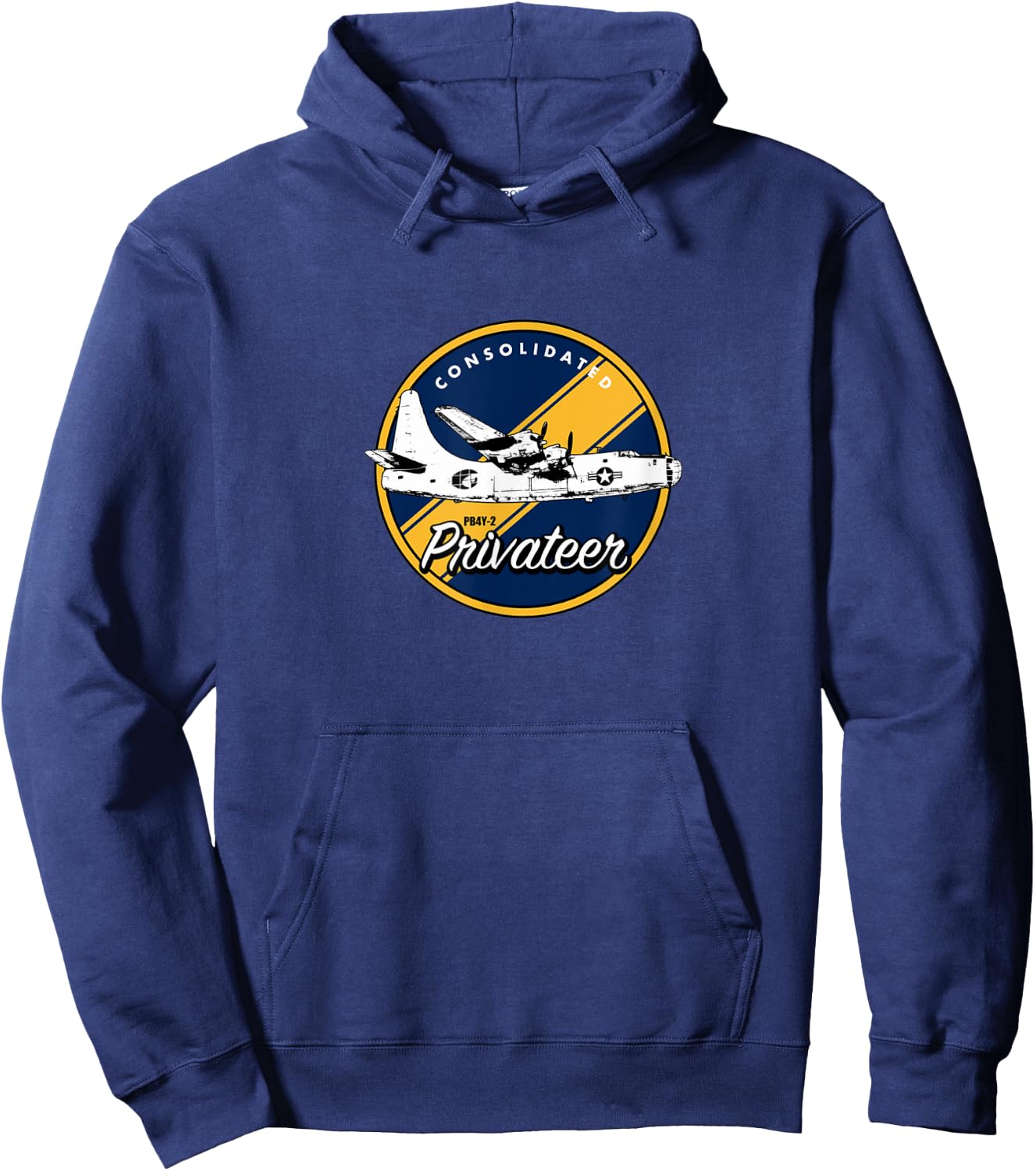WWII Consolidated PB4Y-2 Privateer Veteran Veterans Day Xmas Hoodie - Hoodie | Navy