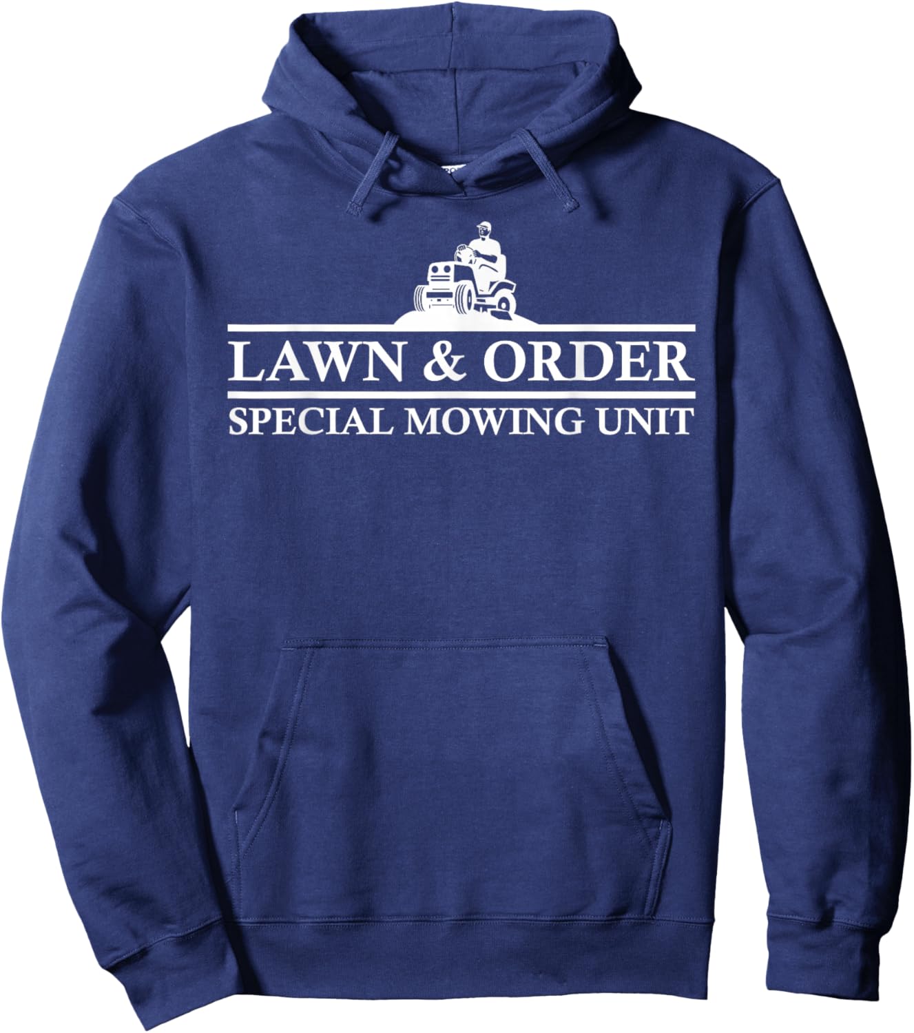 Fun Lawn Mower Lawn Hoodie - Hoodie | Navy