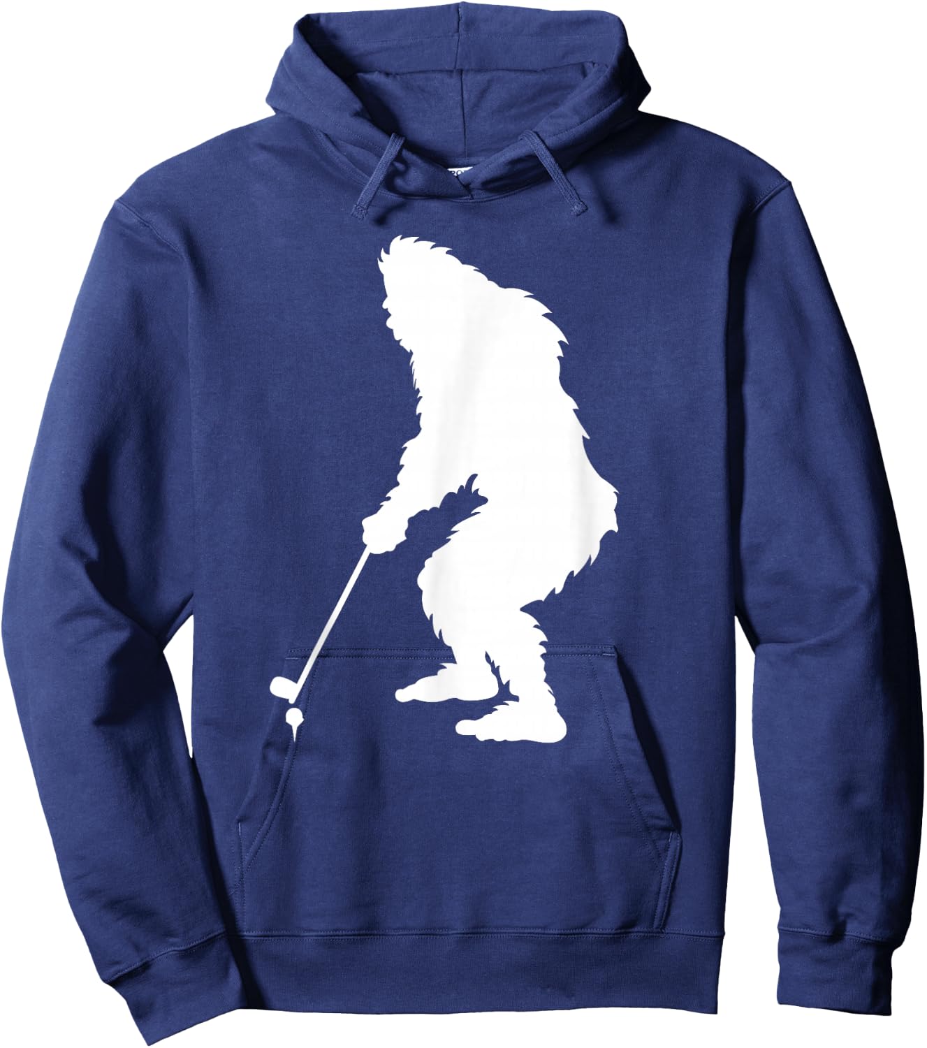 Sasquatch Golf Funny Bigfoot Playing Golf Gool Golfer Player Hoodie - Hoodie | Navy