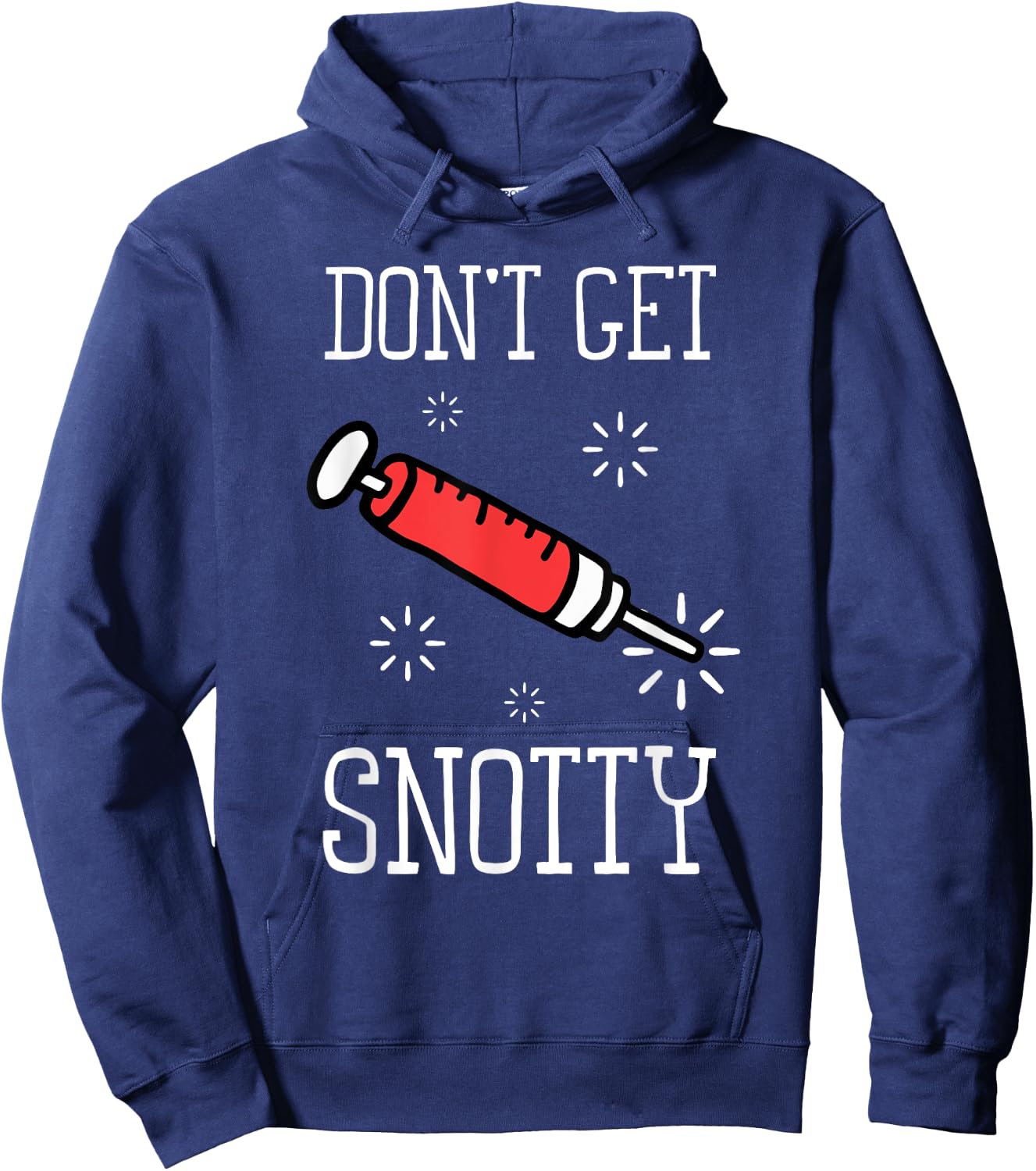 Flu Season Funny Flu Shot Doctor Medicine Health Vaccination Hoodie - Hoodie | Navy
