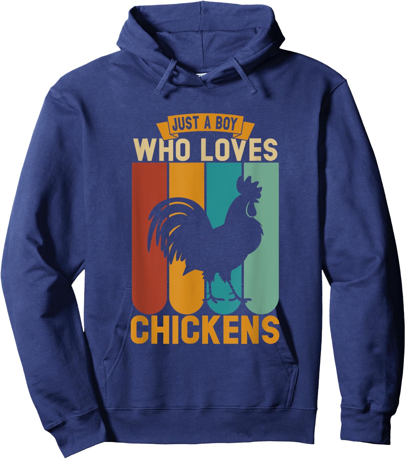 Just a boy who loves chickens Hoodie - Hoodie | Navy