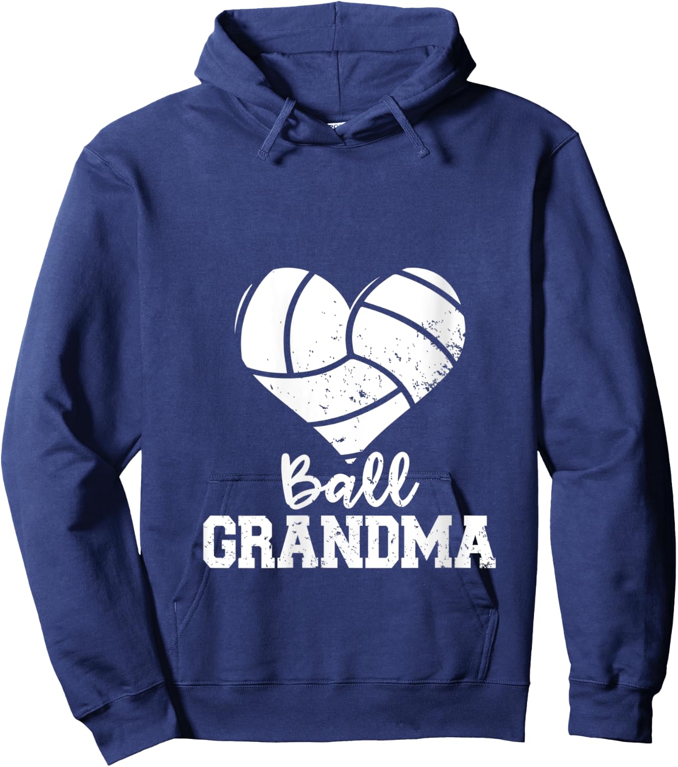 Ball Grandma Funny Volleyball Grandma V-Neck Hoodie - Hoodie | Navy