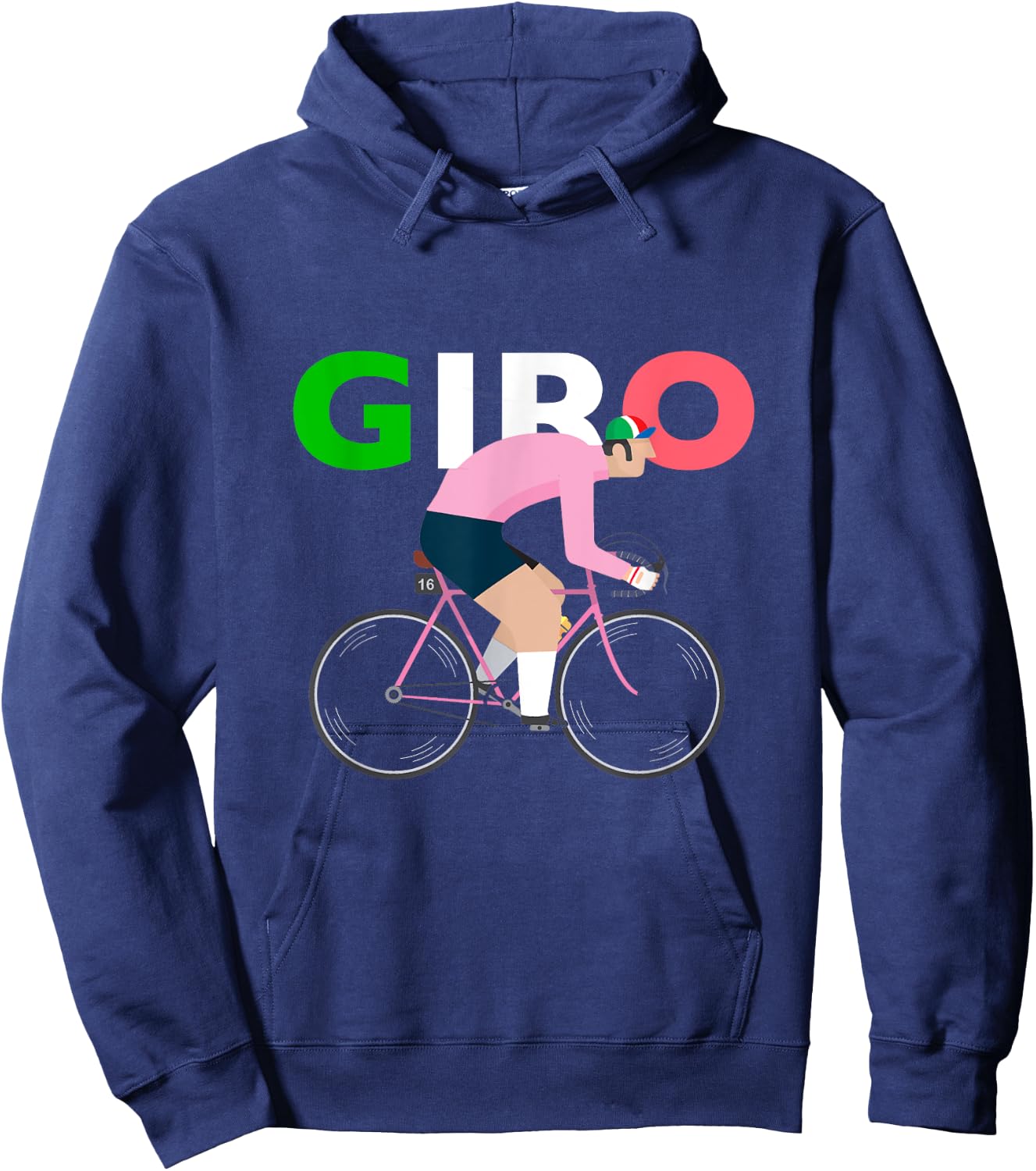 Pink Jersey I Cycling I Biking I Giro I Italy Hoodie - Hoodie | Navy