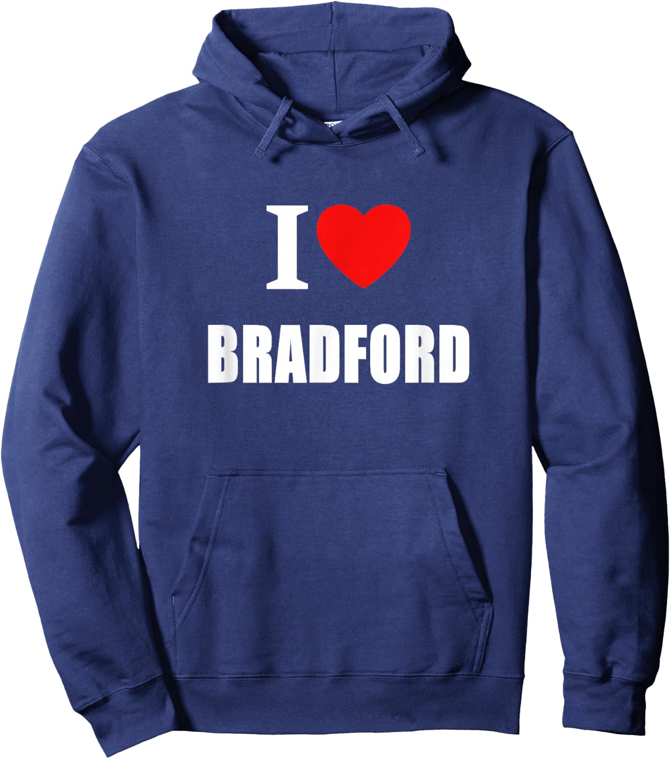 I Love Bradford Souvenir Memory Hoodie - Hoodie | Navy
