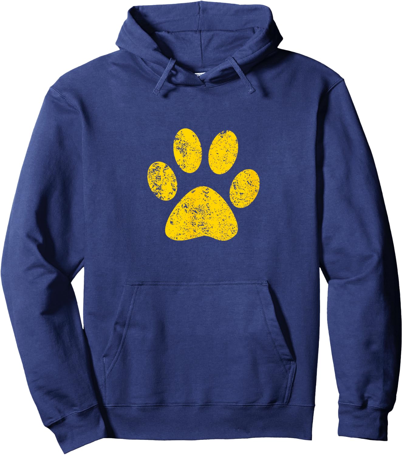 Dog Cat Paw Print Bulldogs Wildcats Huskies Tigers T Shirt Women Girls Kids Hoodie - Hoodie | Navy