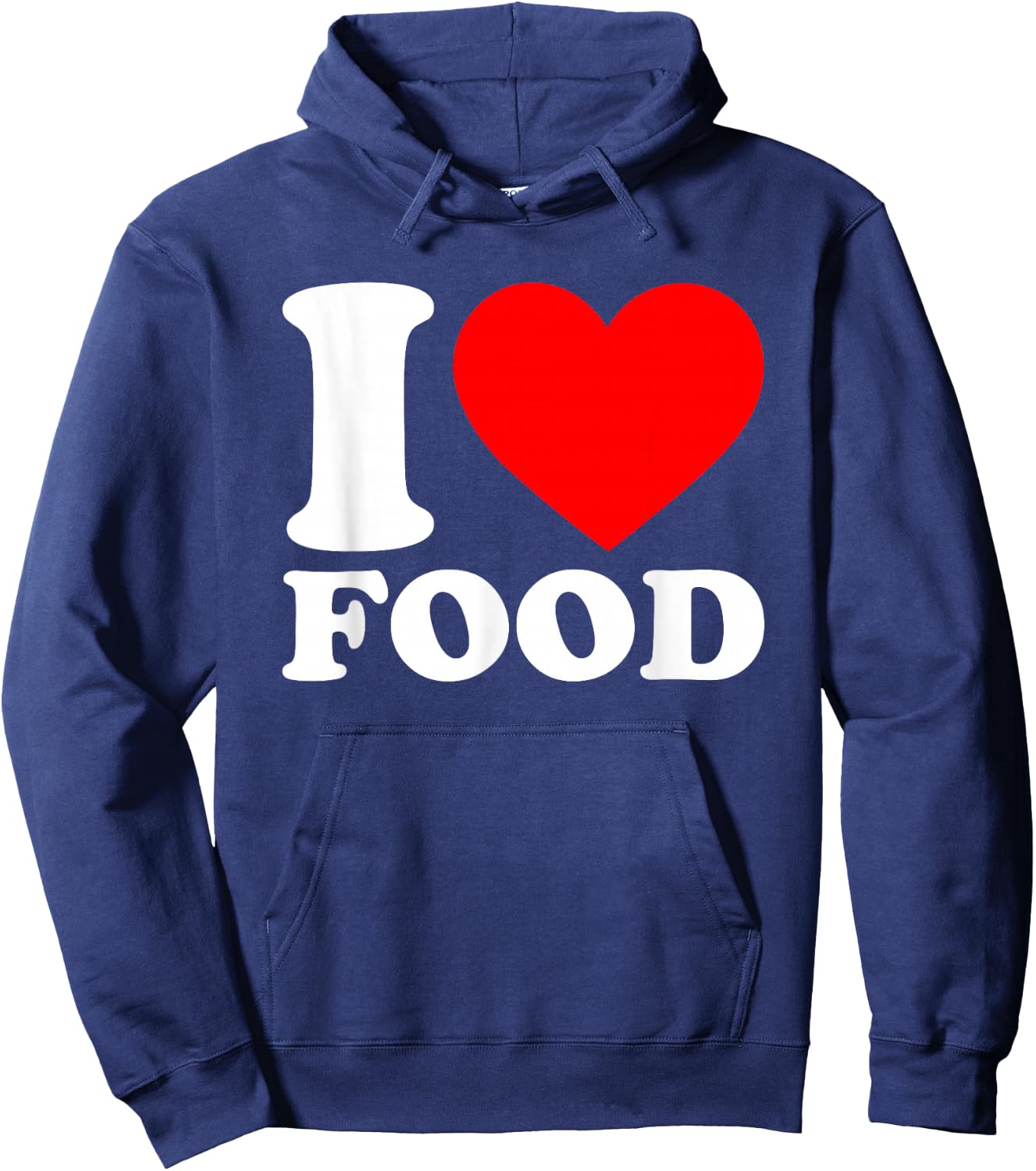 I Love Food Hoodie - Hoodie | Navy