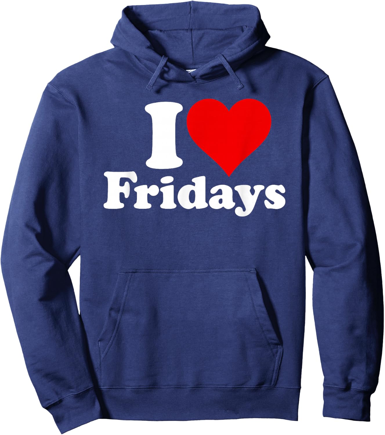 I Love Heart Fridays Hoodie - Hoodie | Navy