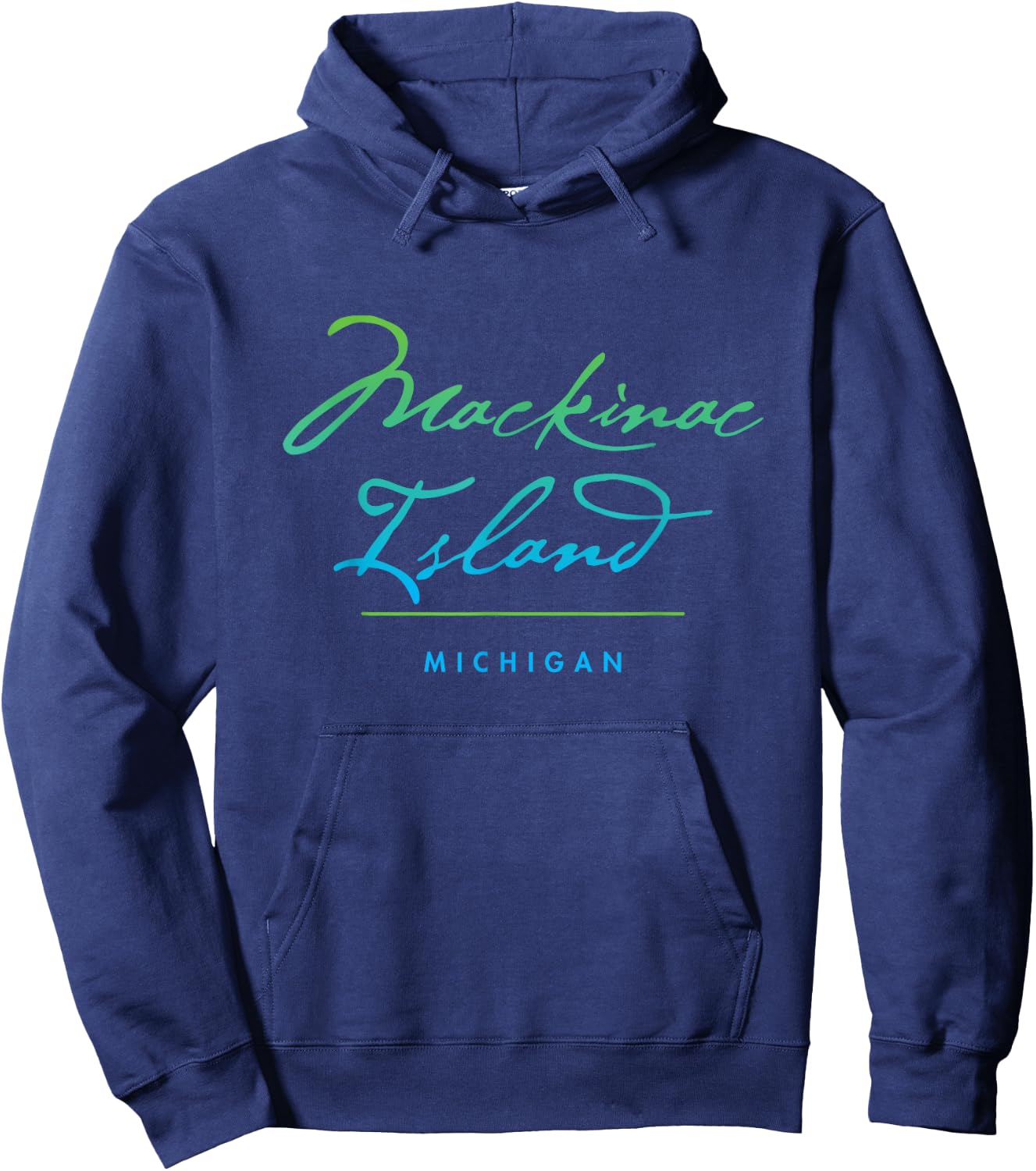Mackinac Island Michigan Hoodie - Hoodie | Navy