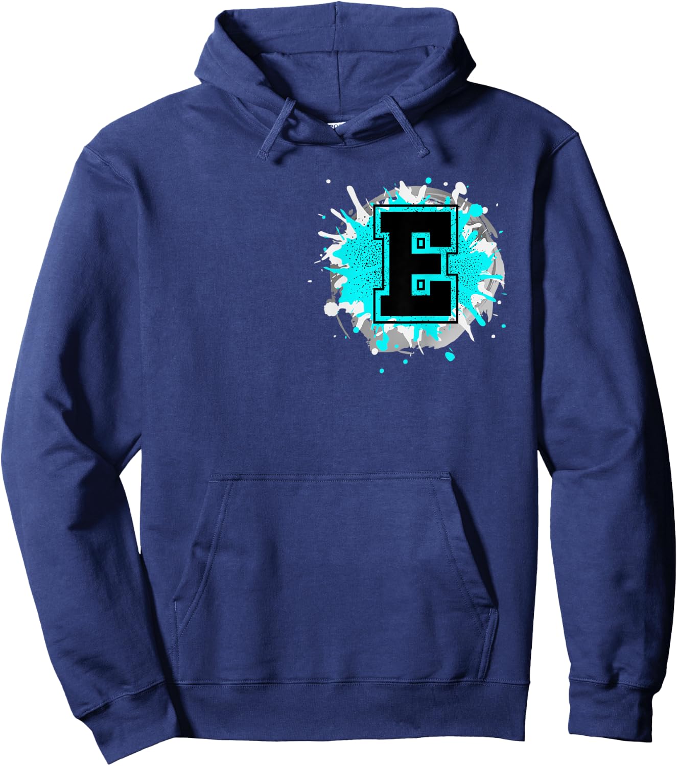 Monogram Letter E Alphabet Initials For Names Starting With Hoodie - Hoodie | Navy