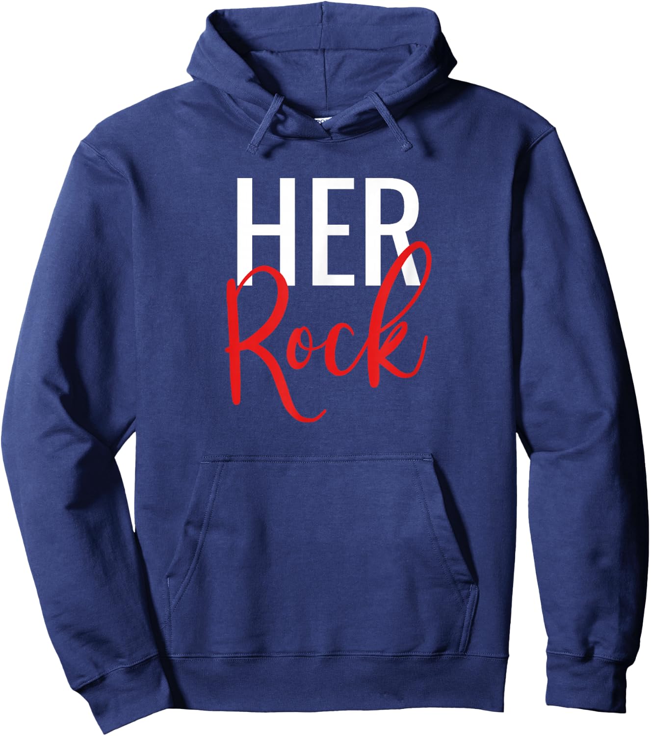 Her Rock His Peace Matching Couples Hoodie - Hoodie | Navy