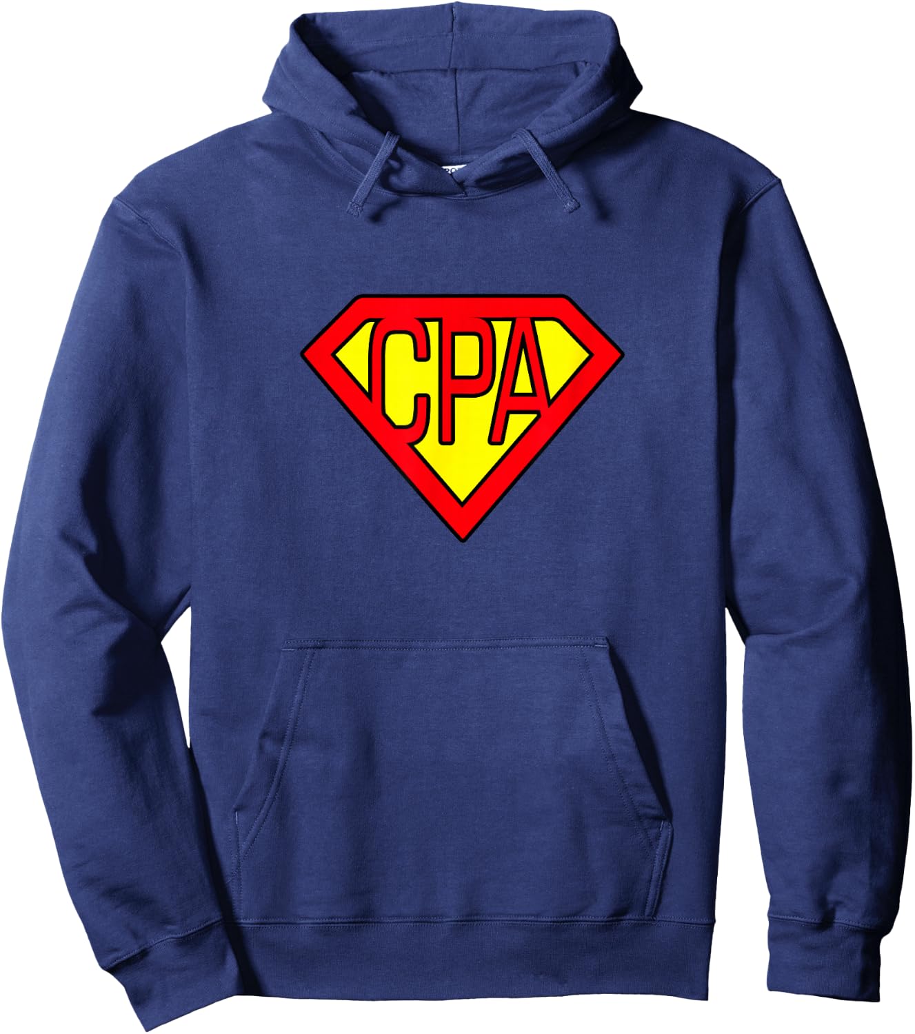 CPA/Accountant Superhero T Shirt Hoodie - Hoodie | Navy