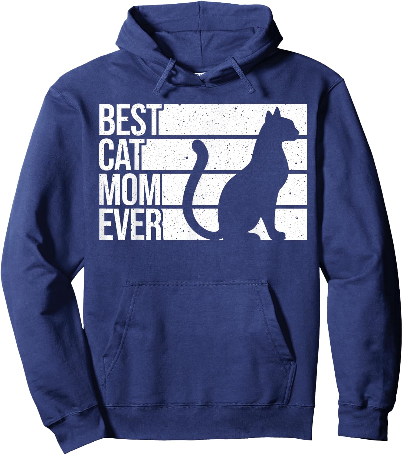 Cute Cat Mom Art Girl Cat Pet Animal Kitten Lovers Hoodie - Hoodie | Navy