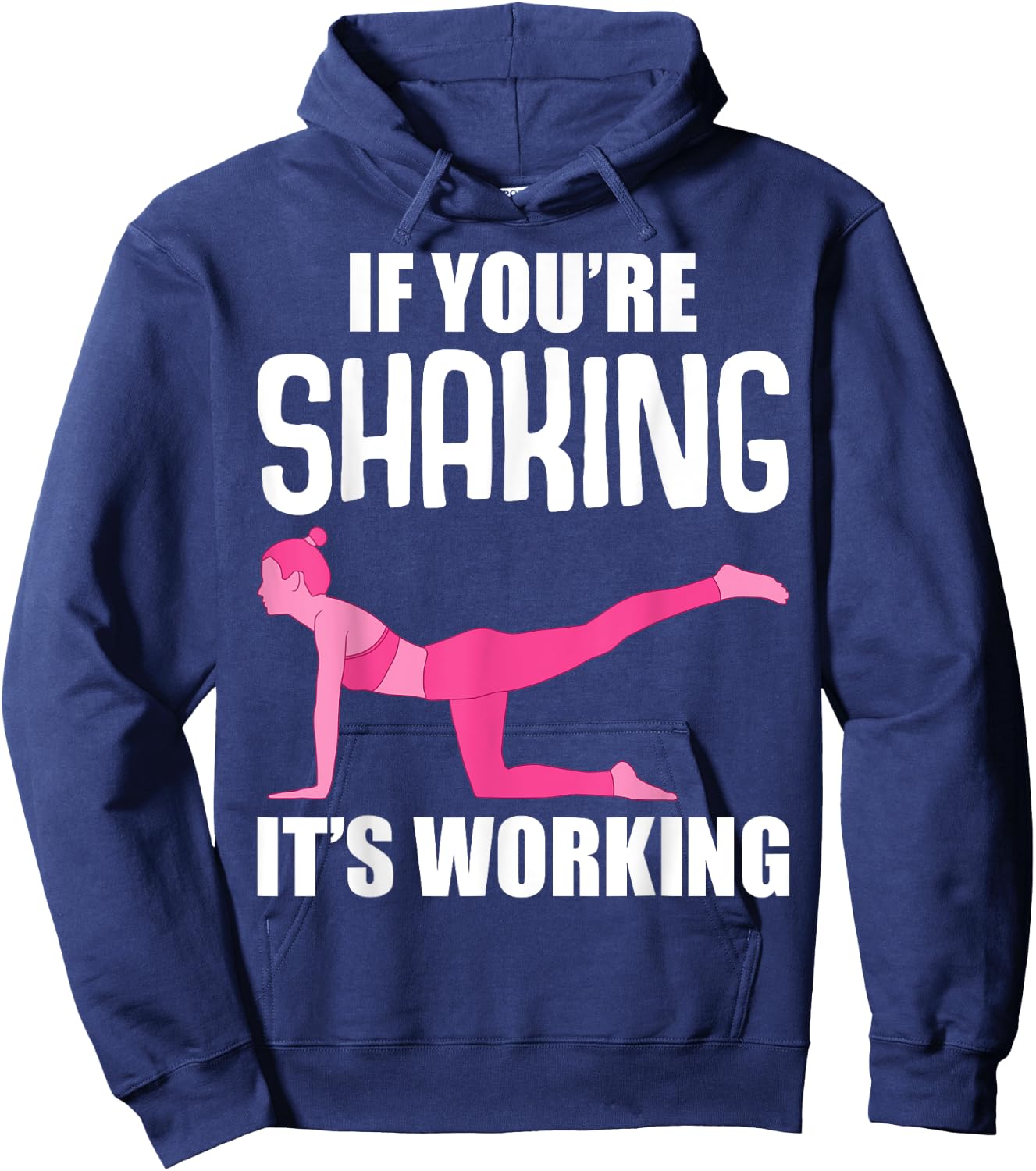 Funny Pilates Men Gym Fitness Instructor Workout Hoodie - Hoodie | Navy