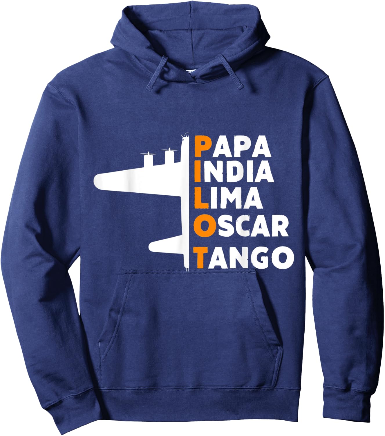 Definition Papa Of Airplane Pilot Aviation Fathers Day Hoodie - Hoodie | Navy