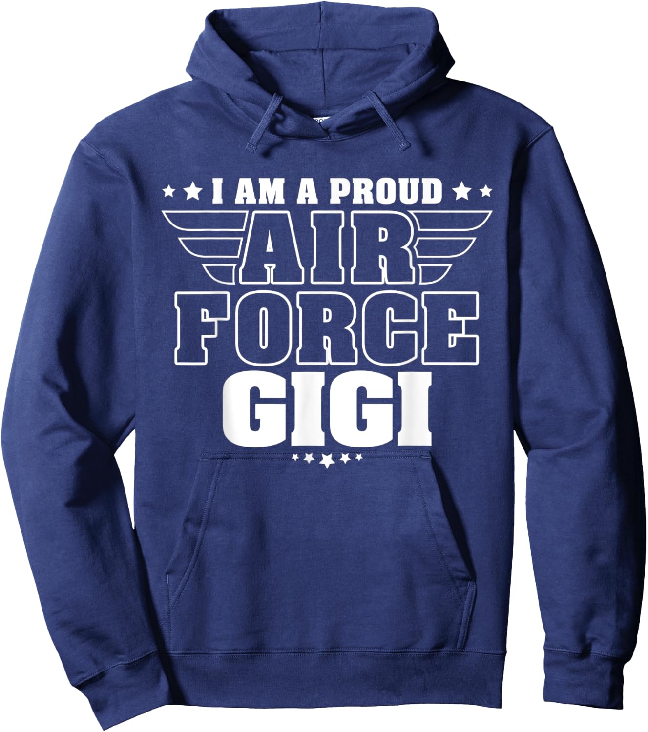 Proud Air Force Gigi Patriotic Pride Military Grandmother Women Men Hoodie - Hoodie | Navy