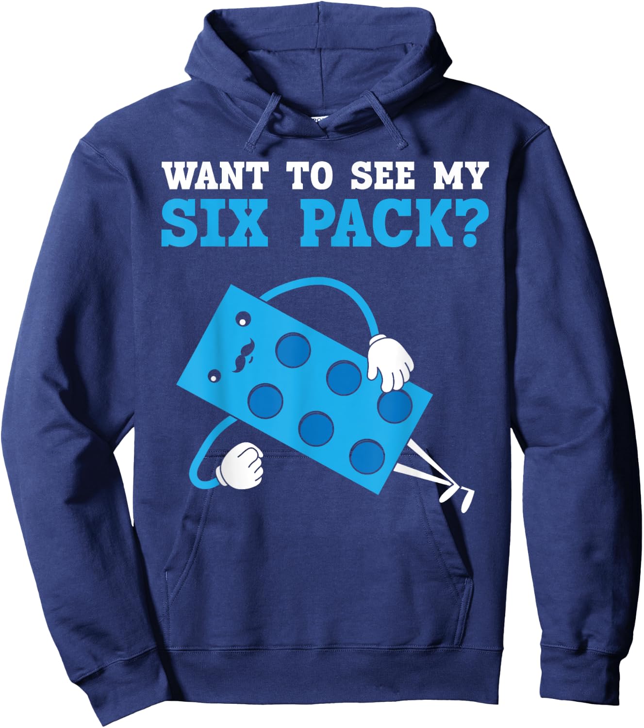 Want To See My Six Pack Bricks Lover Master Builder Hoodie - Hoodie | Navy