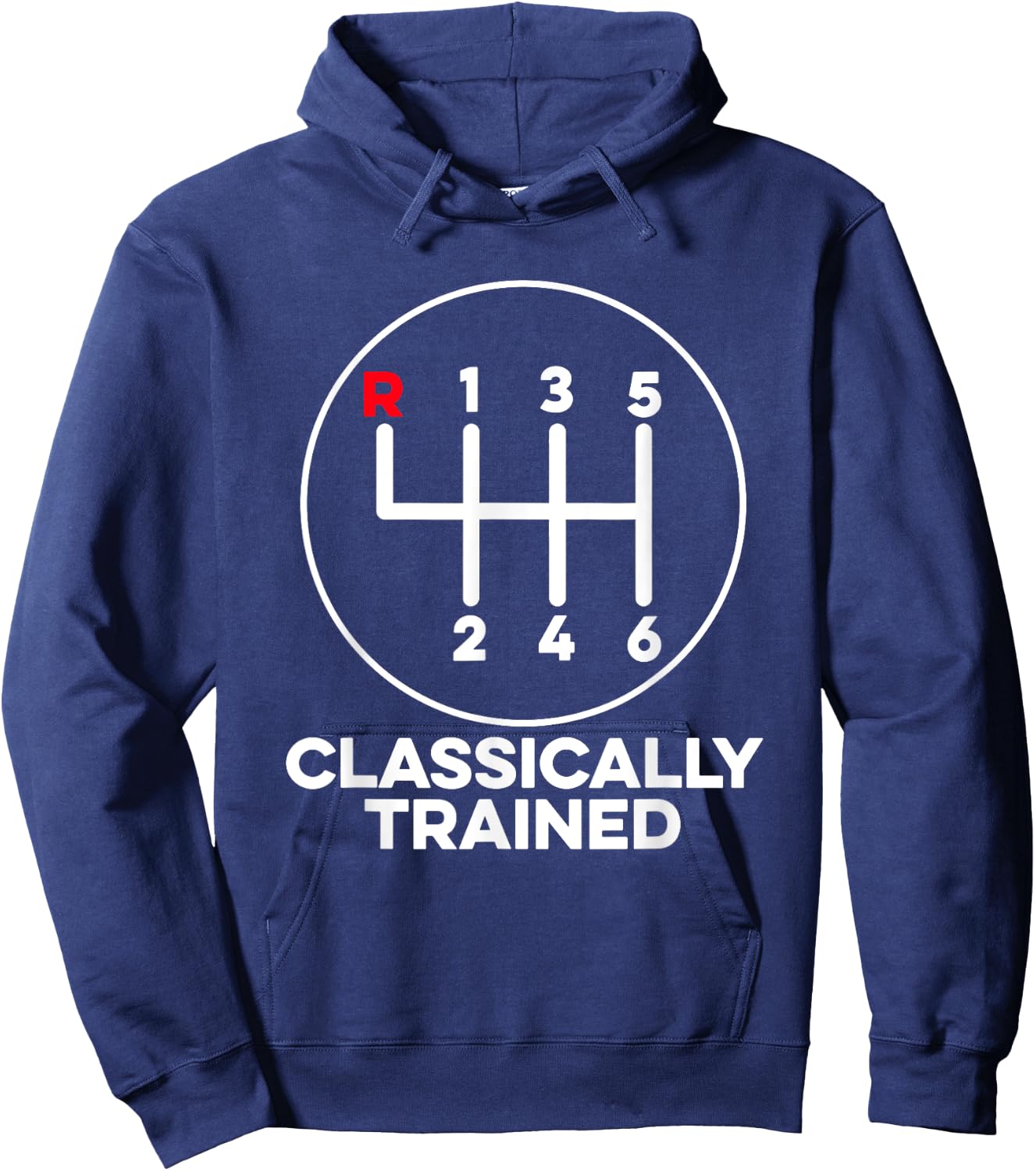 Classically Trained Mechanic Car Manual Transmission Stick Hoodie - Hoodie | Navy