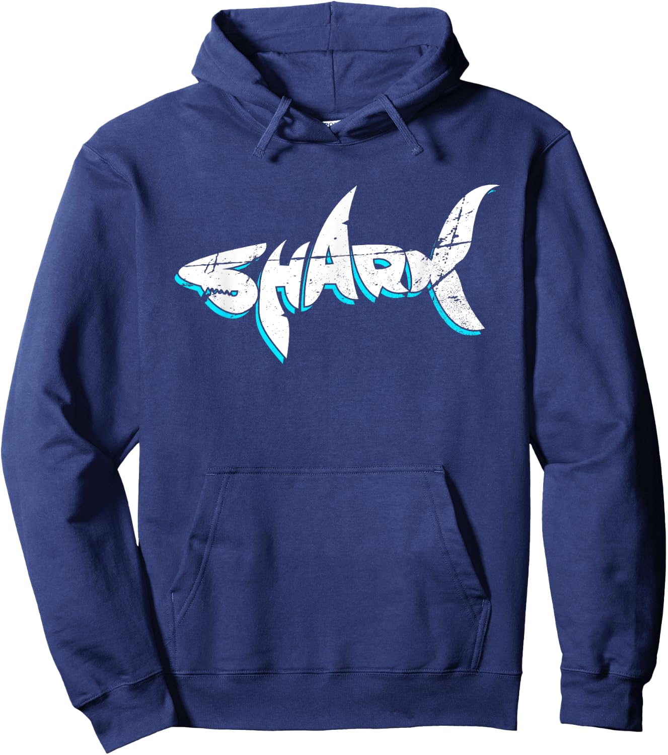 Funny Shark Shirt Boys Hoodie - Hoodie | Navy