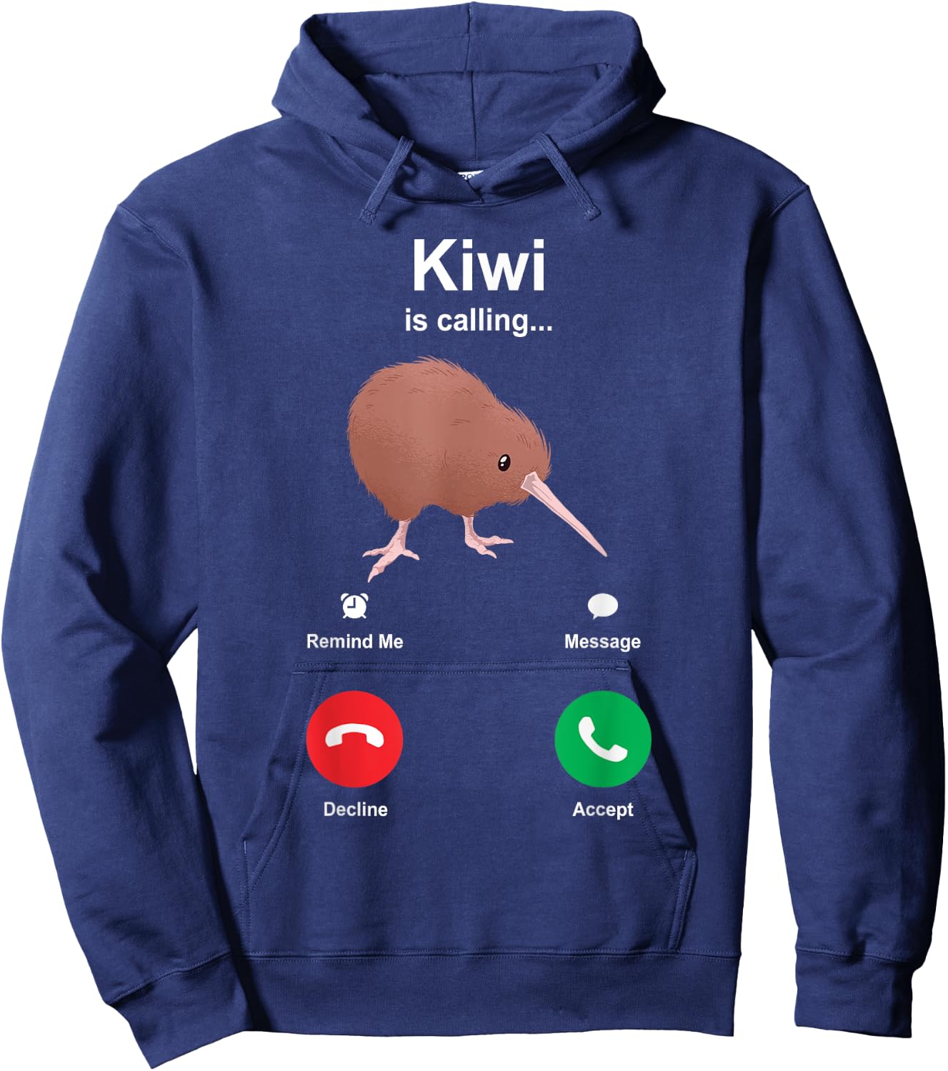 Kiwi Is Calling Kiwi Bird Hoodie - Hoodie | Navy