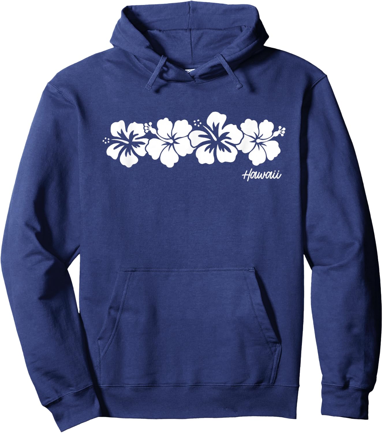 Hawaii Souvenir Hibiscus Flower Hawaiian Girls Boys Graphic Hoodie - Hoodie | Navy
