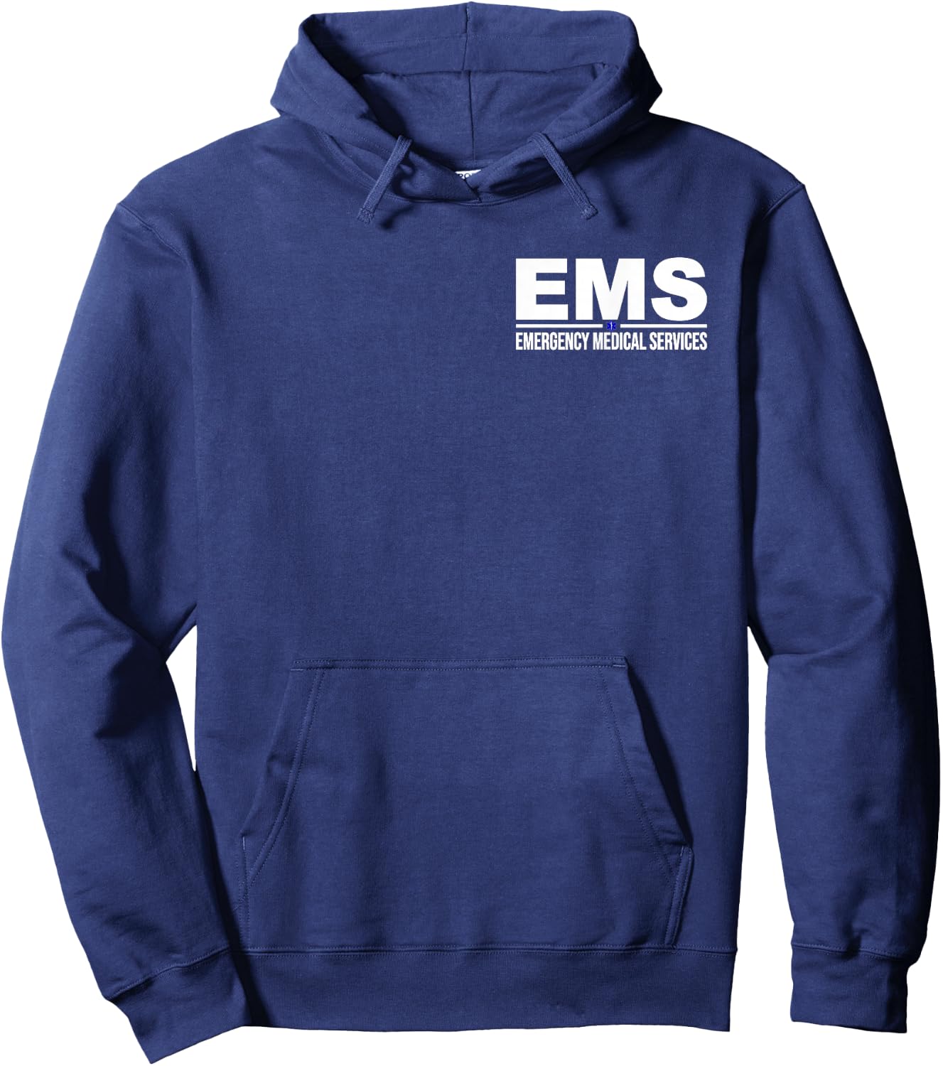 Ems Emergency Medical Services Paramedic Emt Star of Life Hoodie - Hoodie | Navy