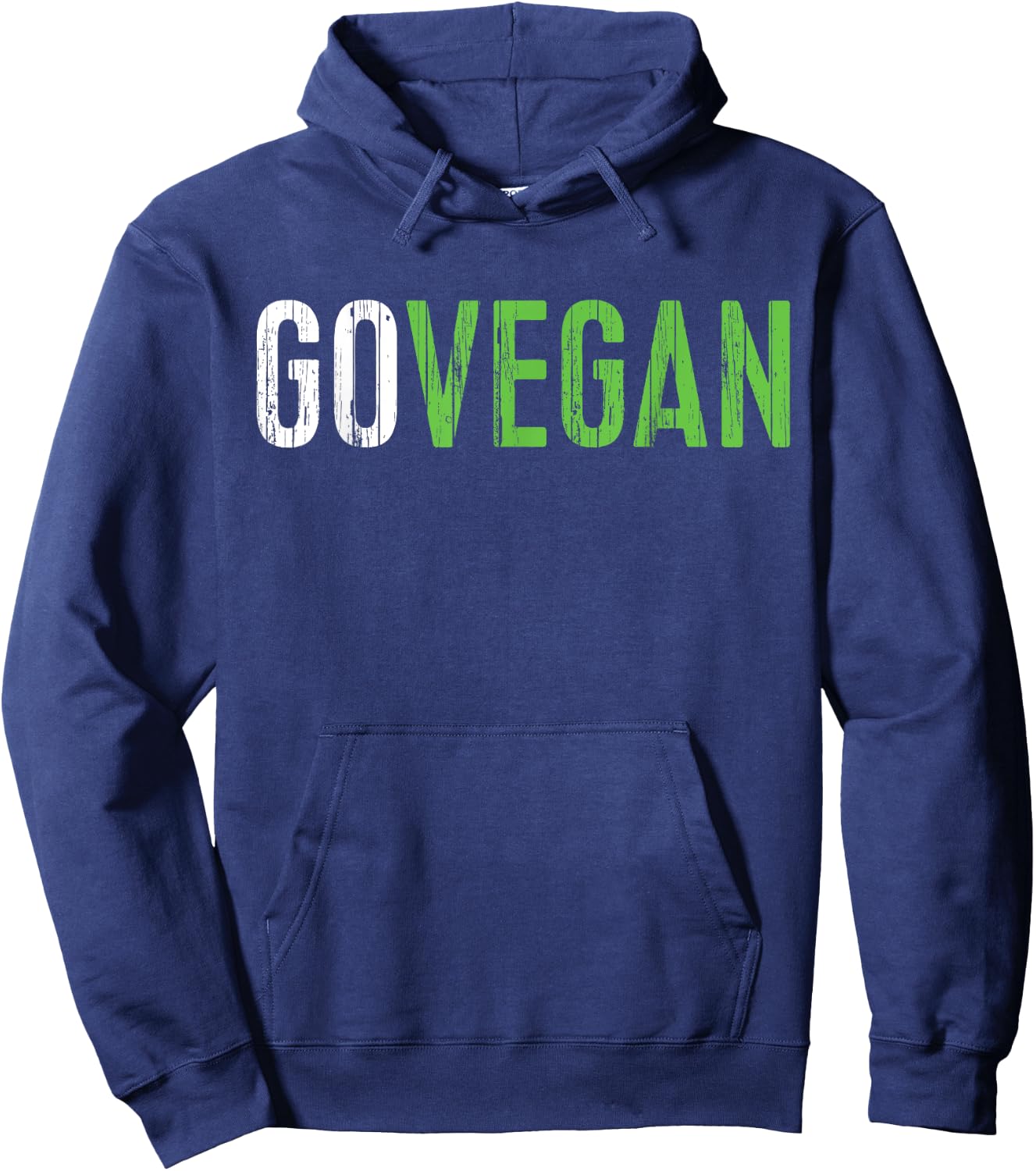Go Vegan Shirt Men Women Kids Vegetarian Hoodie - Hoodie | Navy