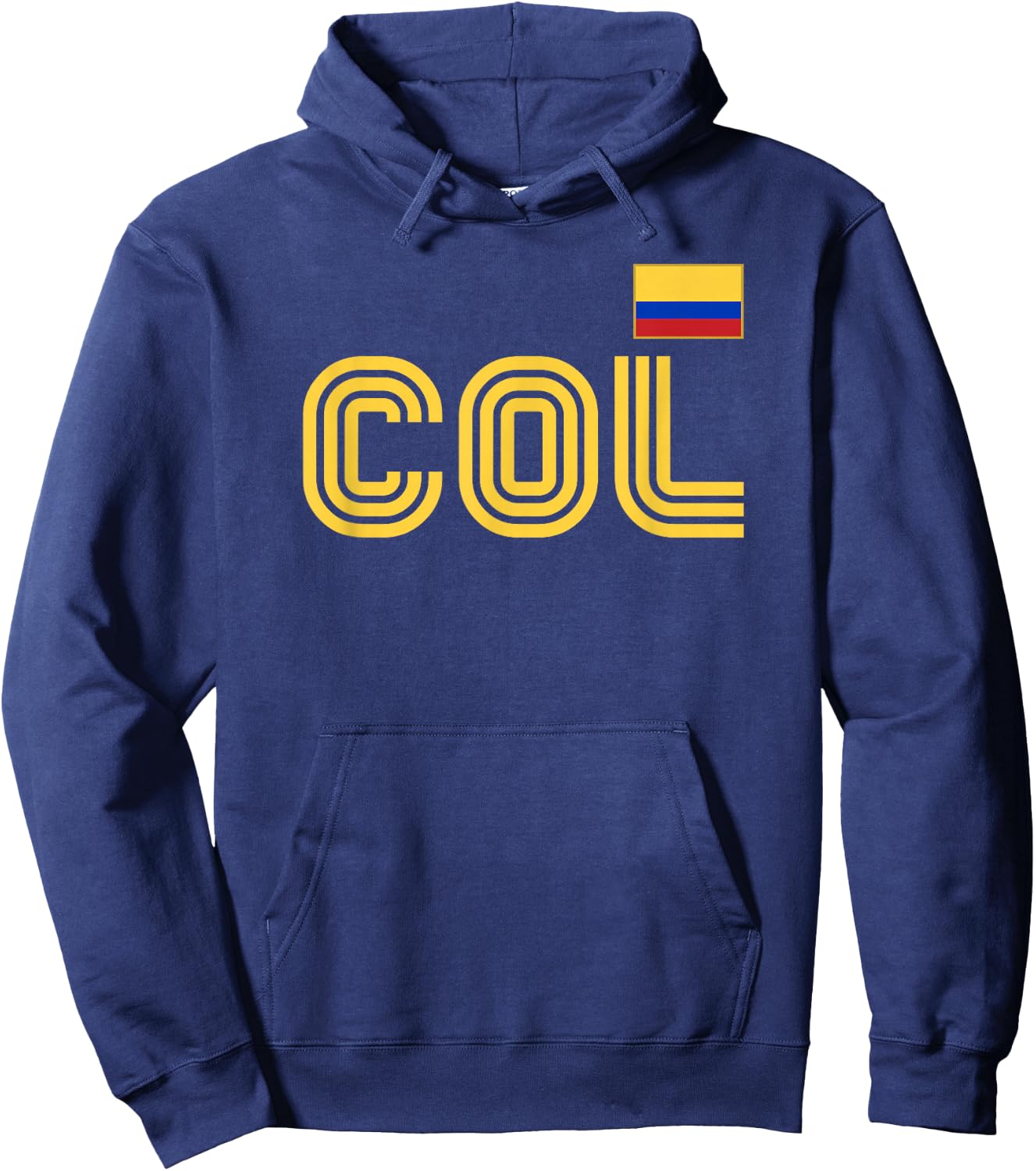 Colombia Flag Retro International Country Colombian Pride Hoodie - Hoodie | Navy