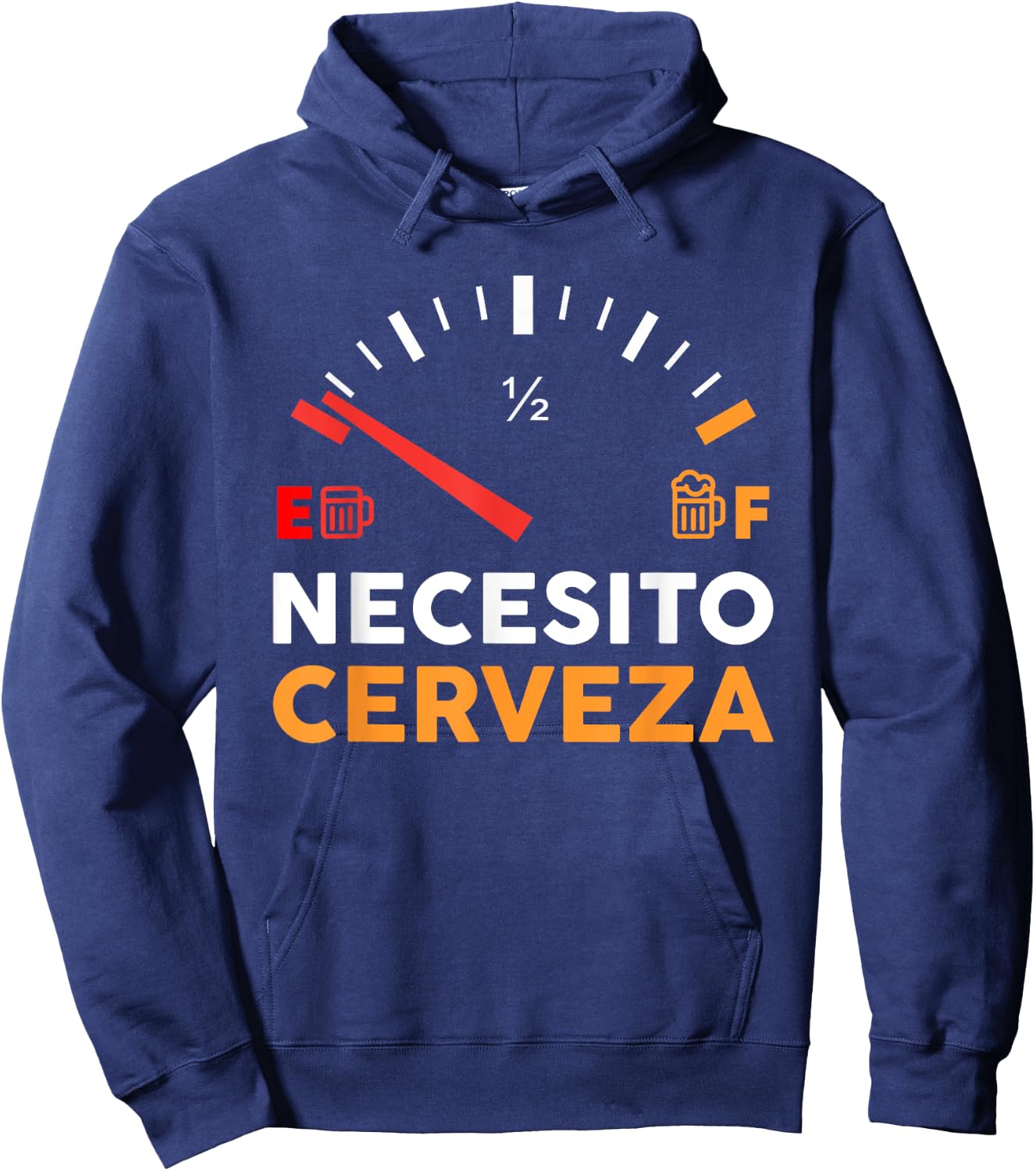 Necesito Cervesa Beer Shirt Oktoberfest Cinco De Mayo Shirt Hoodie - Hoodie | Navy