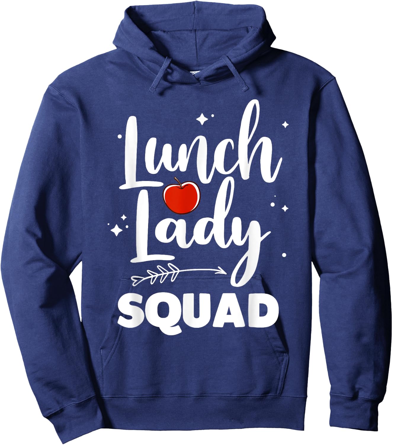 Cute Lunch Lady Art Women Girl Lunch Cafeteria Monitor Lover Hoodie - Hoodie | Navy