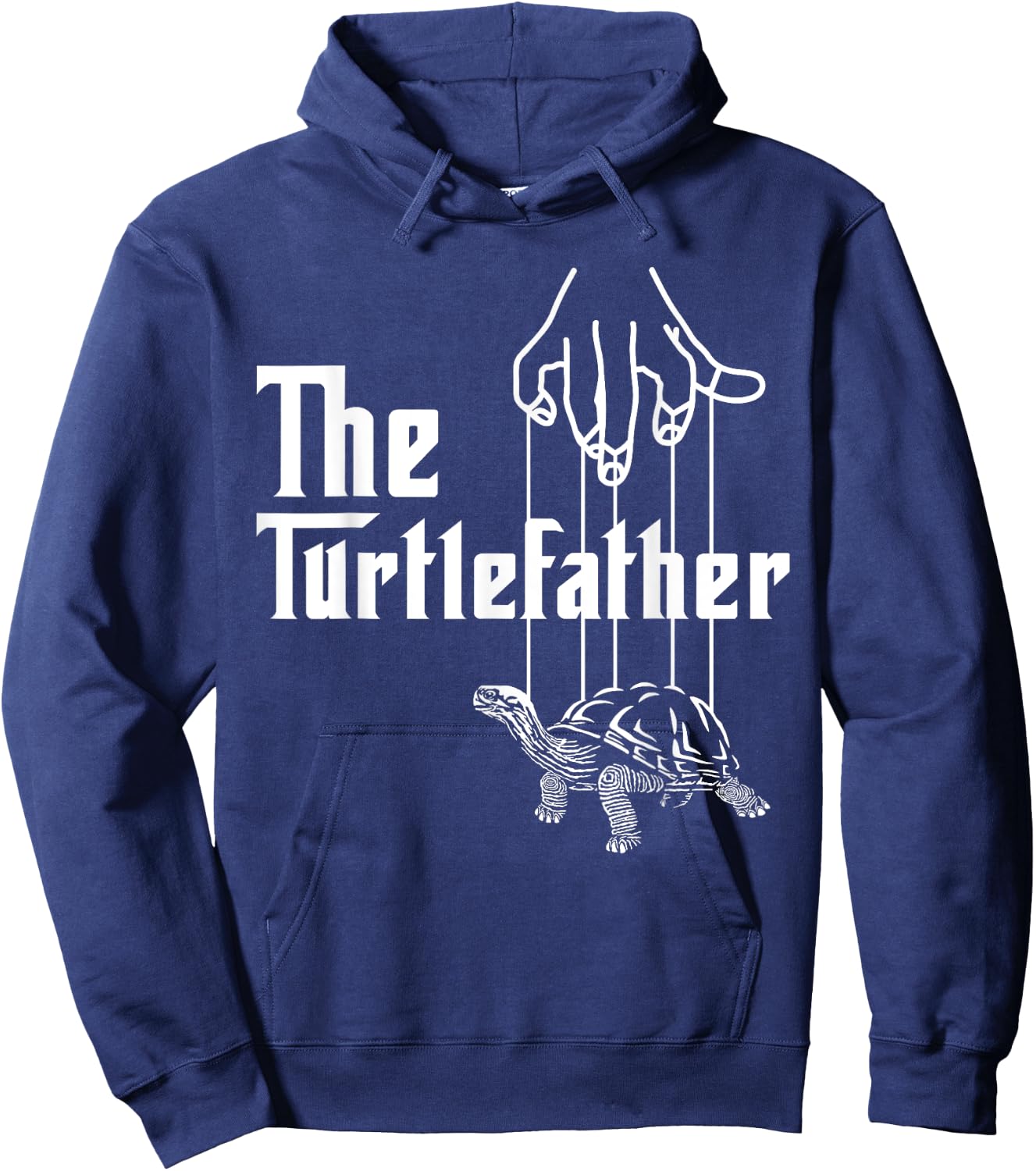 The Turtlefather Sea Turtle Dad Fathers Day Tortoise Hoodie - Hoodie | Navy