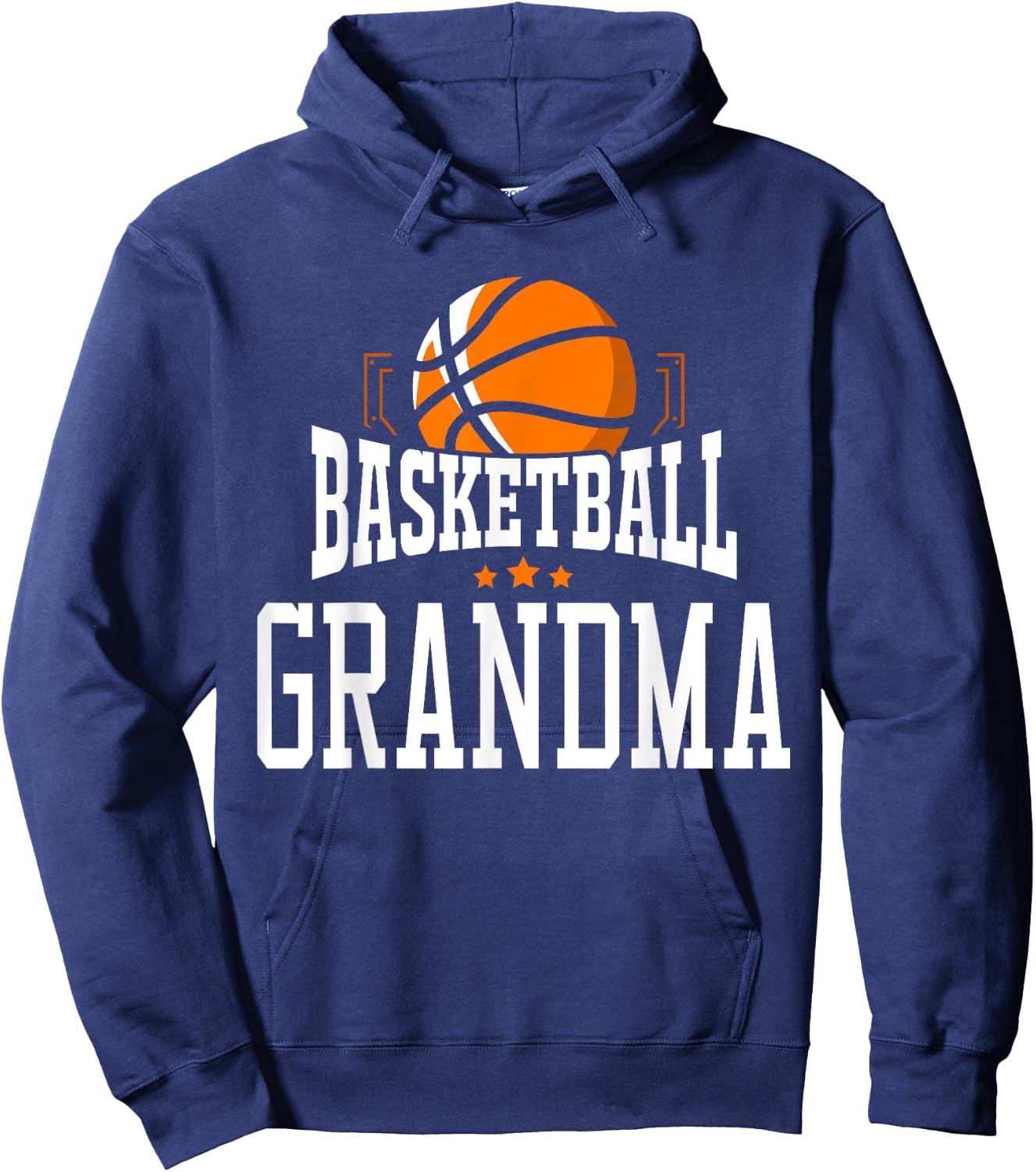 Basketball Grandma Team Sports Fan Hoodie - Hoodie | Navy