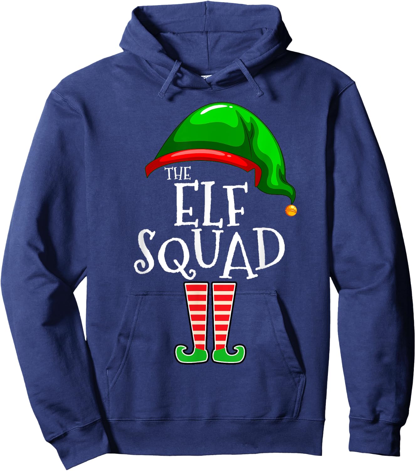 The Elf Squad Family Matching Group Christmas Hoodie - Hoodie | Navy