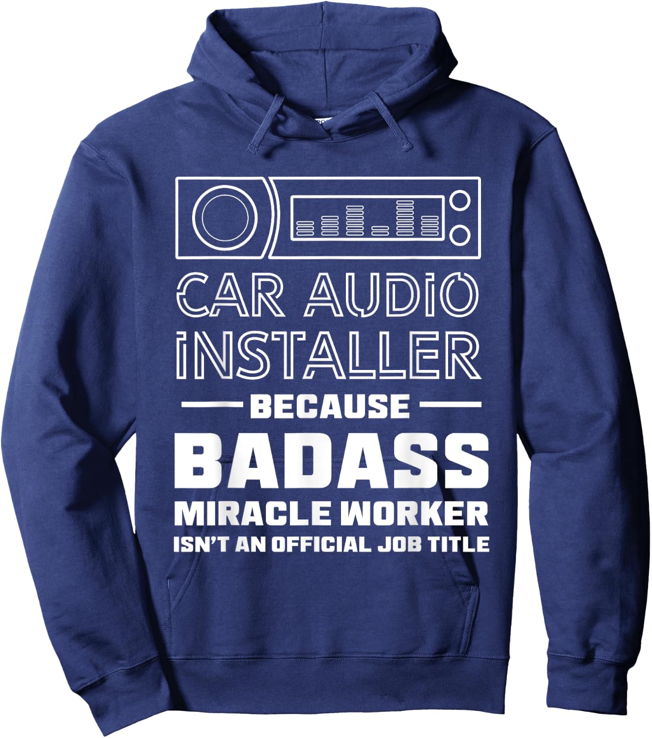 Car audio installer Hoodie - Hoodie | Navy