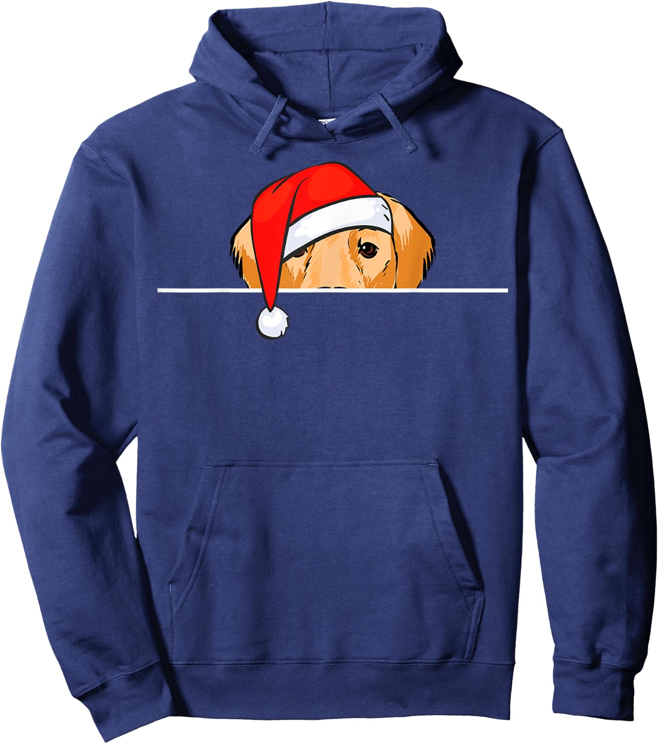 Golden Retriever Dog Christmas Men Women Kids Hoodie - Hoodie | Navy