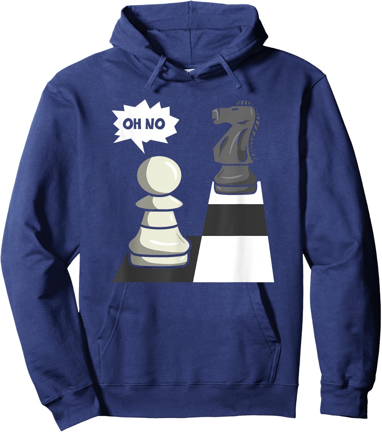 Chess Funny Move Knight To Pawn Funny Chess Player Hoodie - Hoodie | Navy
