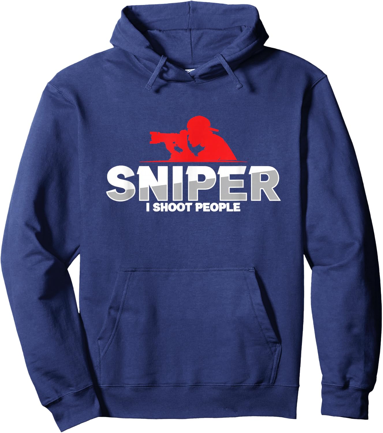Sniper Photographer Photography Photojournalist Cameraman Hoodie - Hoodie | Navy