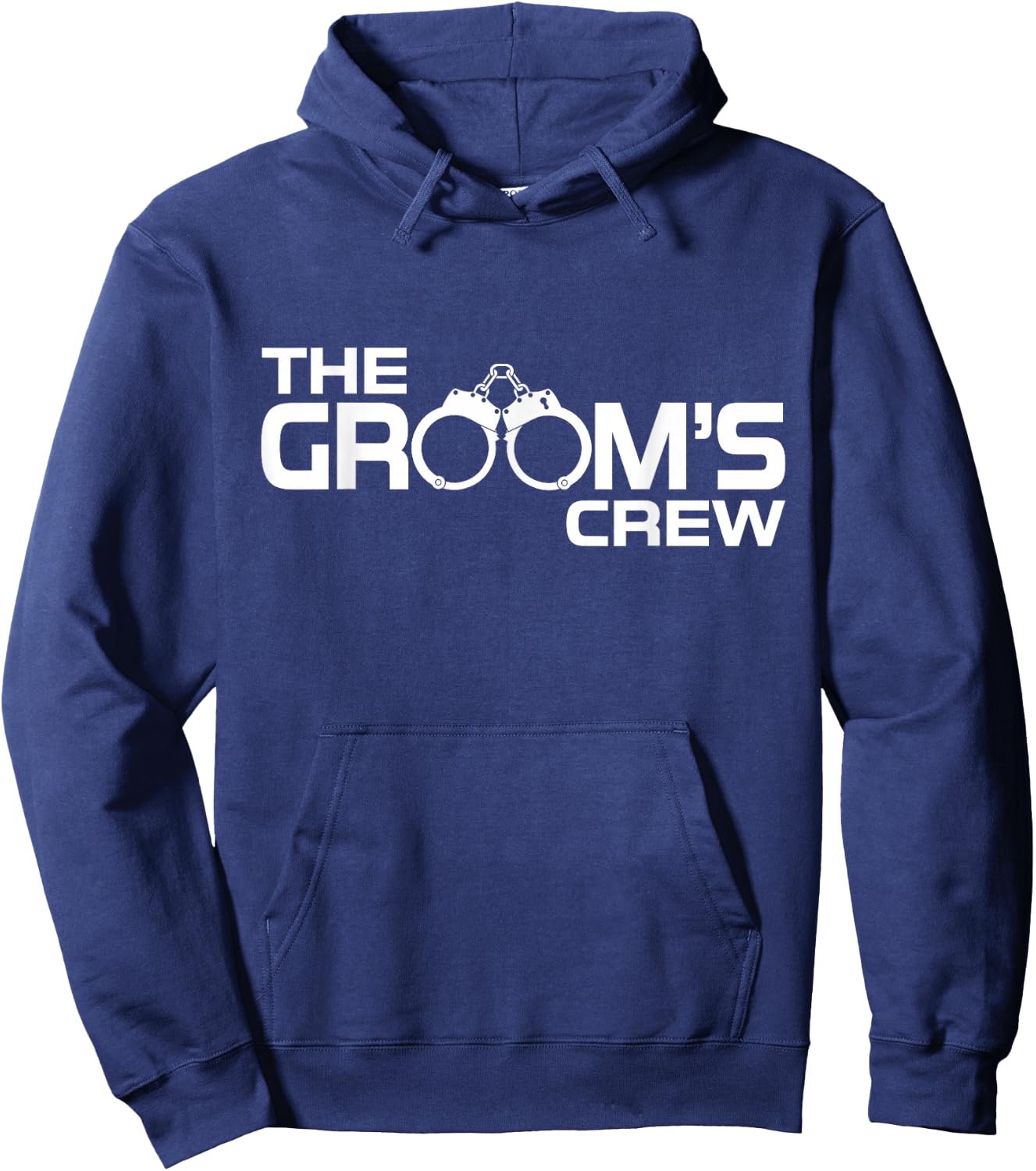 Groom Crew Bachelor Party Funny Handcuffs Group Matching Hoodie - Hoodie | Navy