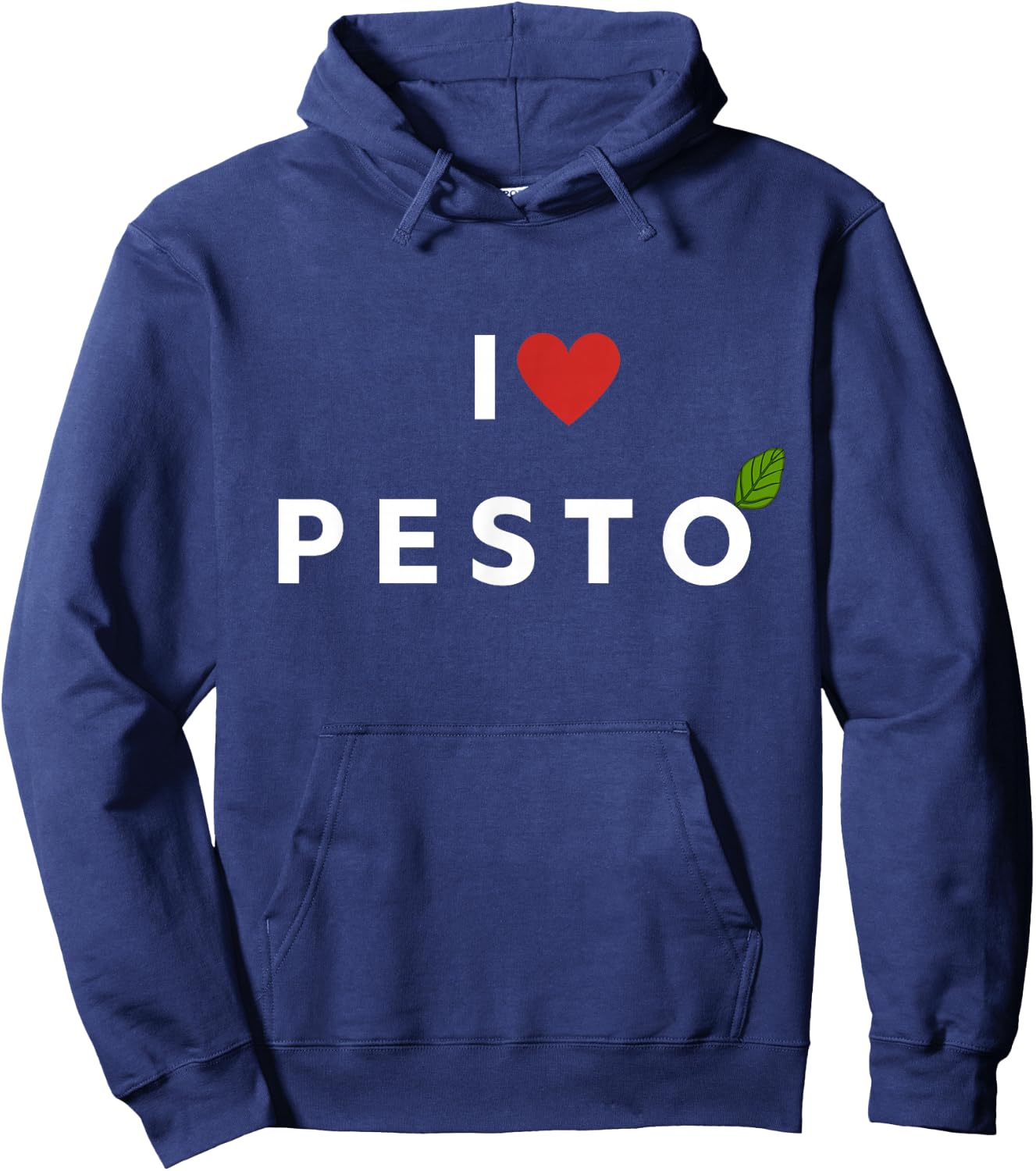 I love pesto for pesto sauce lovers funny food lovers Hoodie - Hoodie | Navy