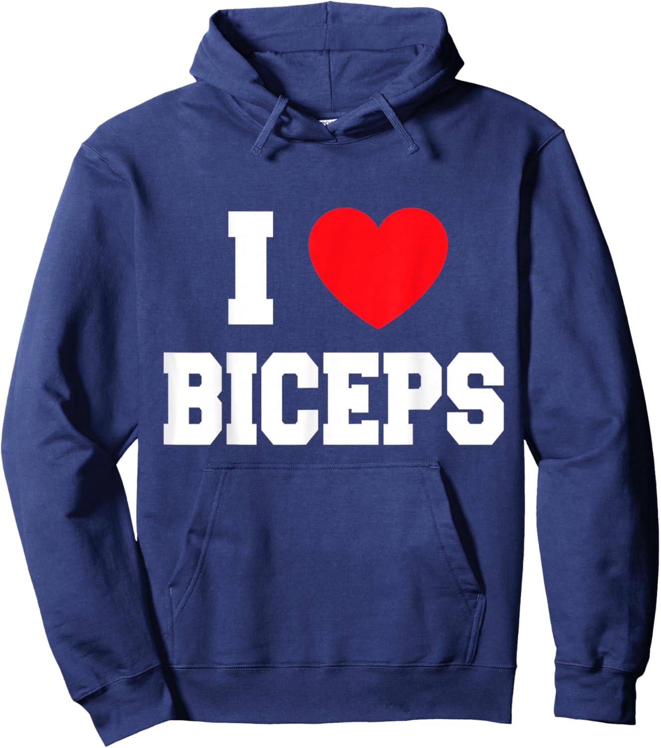 I Love Biceps Hoodie - Hoodie | Navy