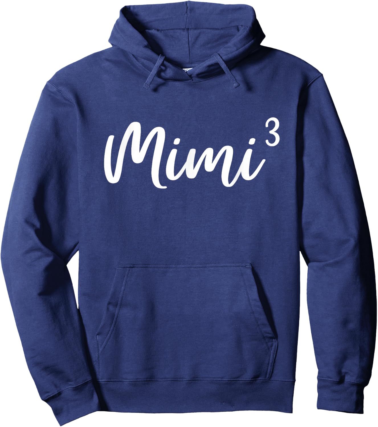Mimi of 3 Grandma of Three Cute Baby Announcement Hoodie - Hoodie | Navy