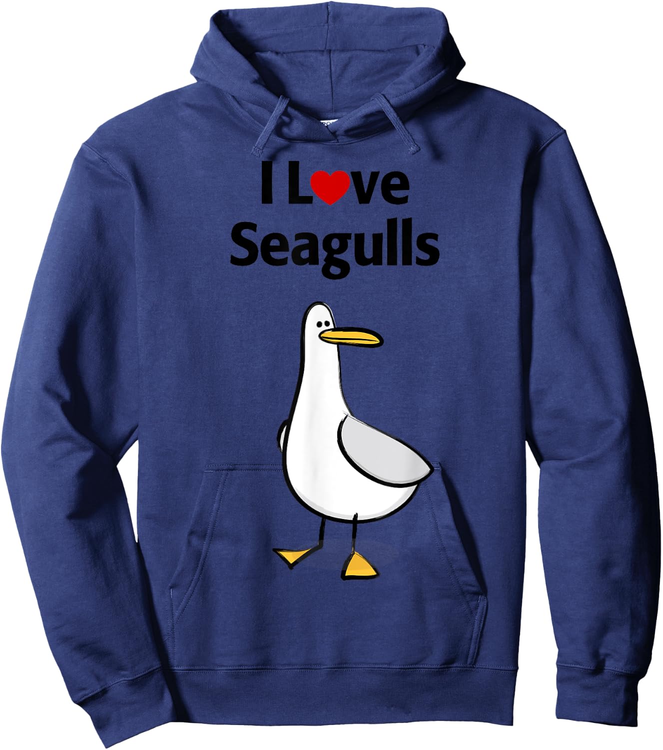I Love Seagulls Hoodie - Hoodie | Navy