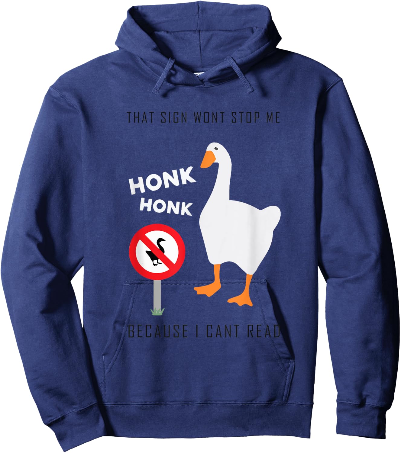 Untitled Goose Game Funny Hoodie - Hoodie | Navy
