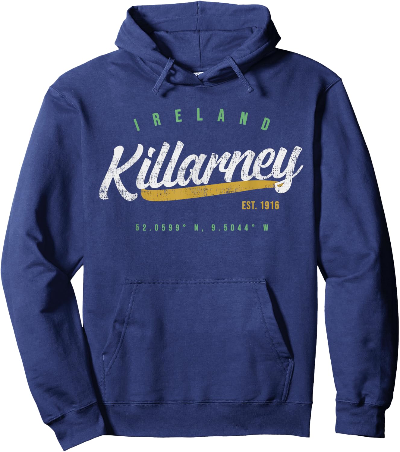 Killarney Ireland Vintage T Shirt Hoodie - Hoodie | Navy