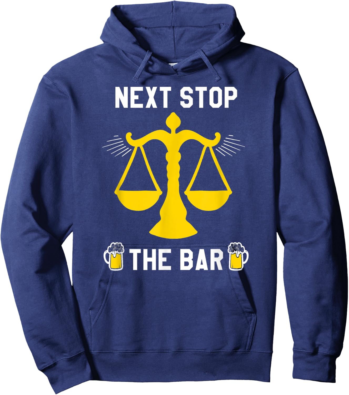 Next Stop The Bar Funny Lawyer Law School Graduation Grad Hoodie - Hoodie | Navy