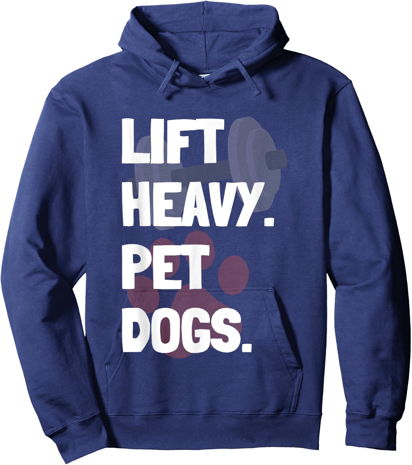 Lift Heavy Pet Dogs Funny Gym for Weightlifters Dog Lovers Women Hoodie - Hoodie | Navy