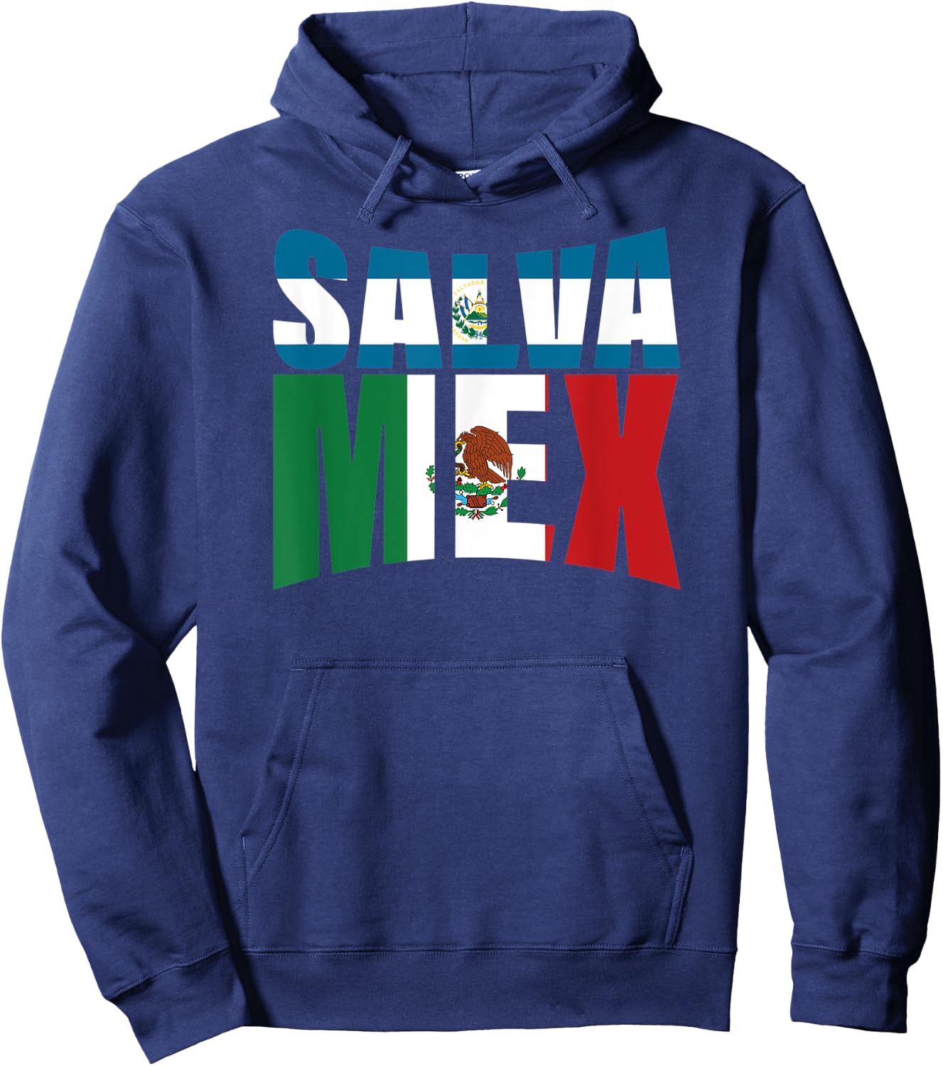 Salvadorian Mexican El Salvador Mexico Mujer Woman Pupusas Hoodie - Hoodie | Navy