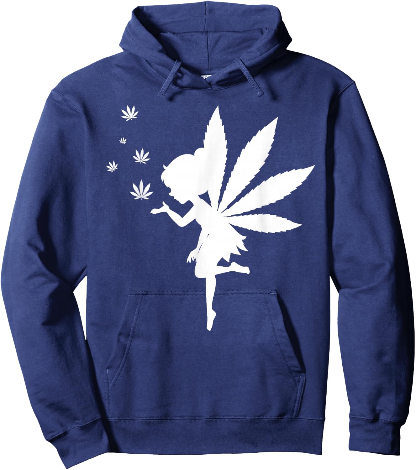 Weed Fairy Marijuana Fantasy Leaf Stoner Pot Smoker Cannabis Hoodie - Hoodie | Navy