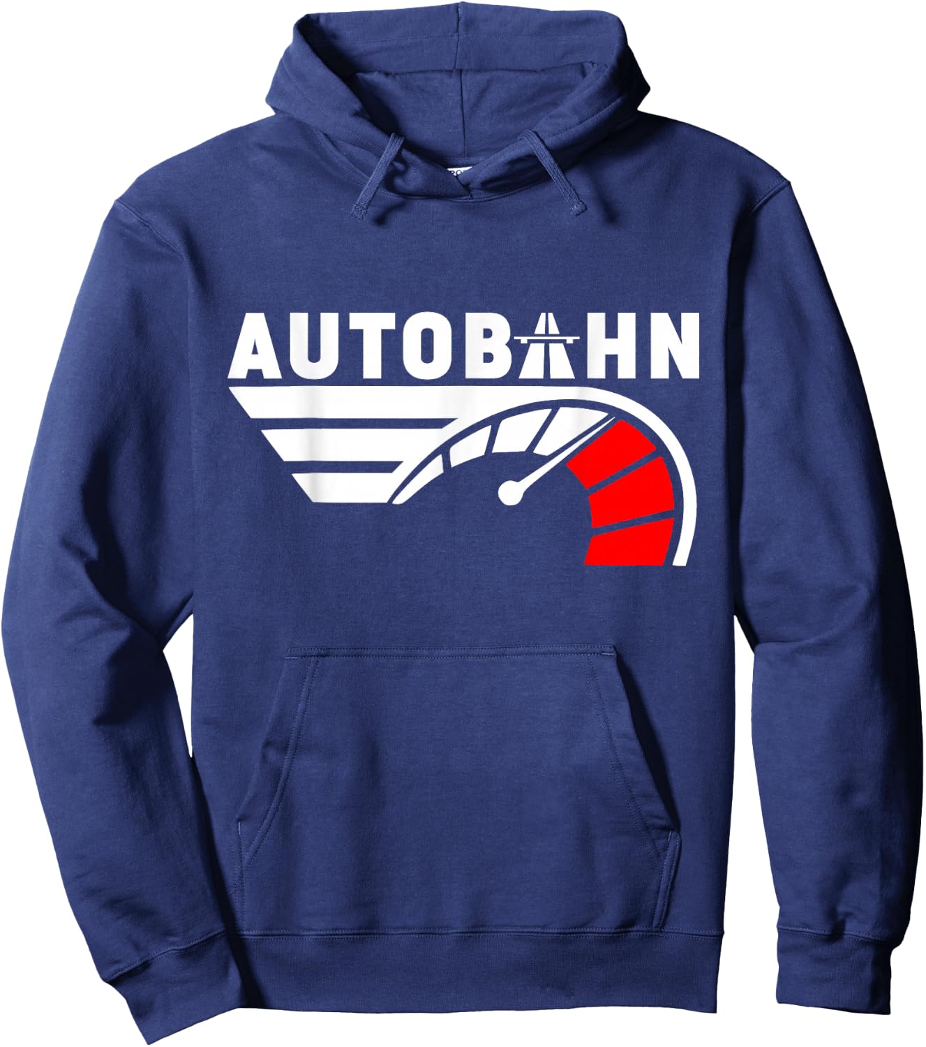German Autobahn Highway No Speed Limit Racing Hoodie - Hoodie | Navy