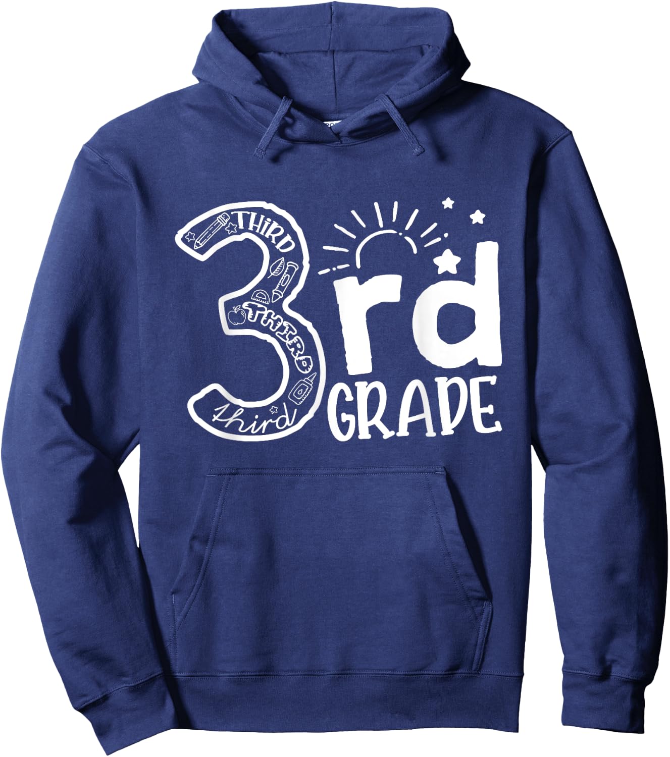 Going To 3rd Grade Teacher Squad and Third Grade Boys Girls Hoodie - Hoodie | Navy