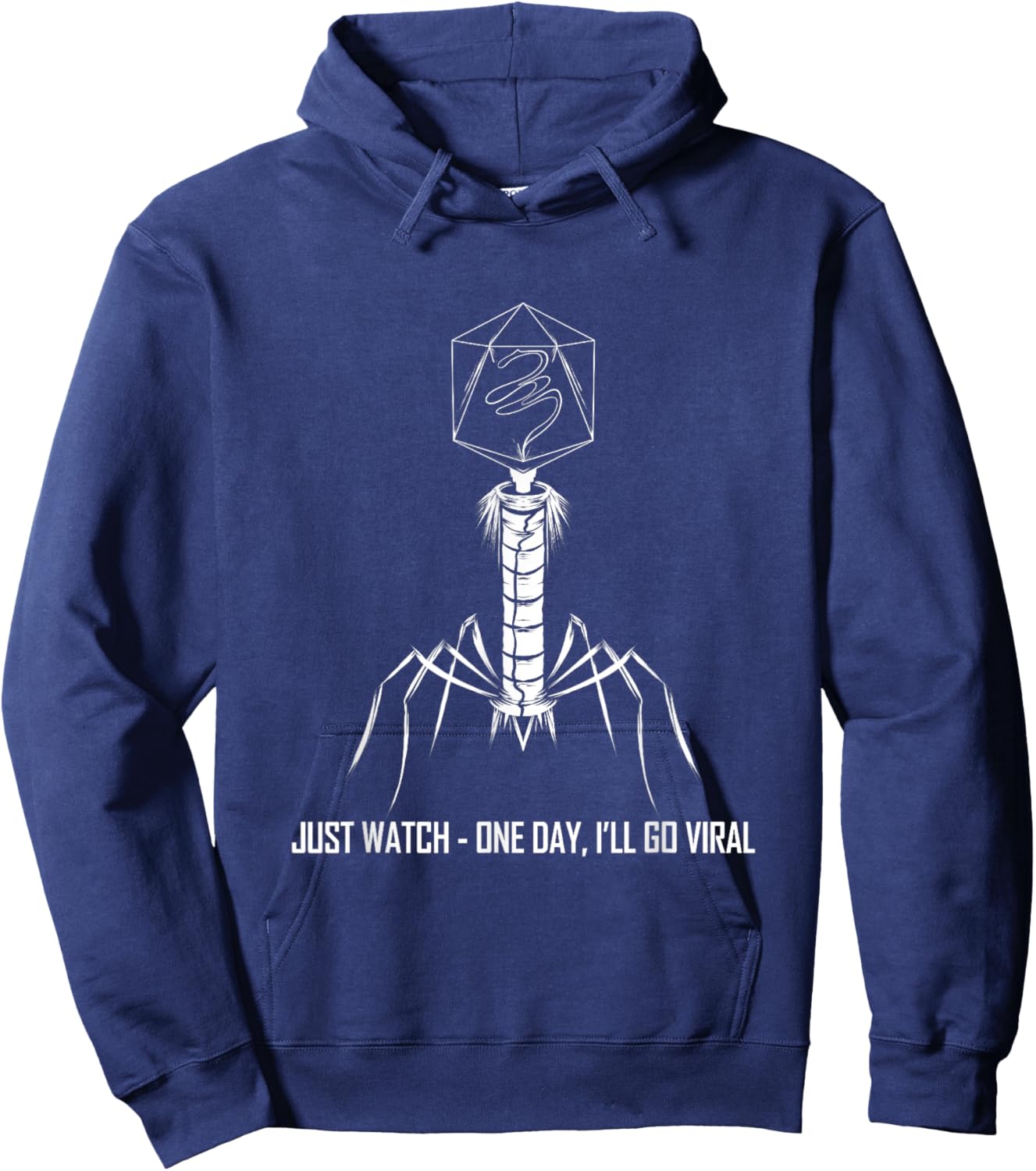 Microbiology Virus Biology Virology Viral Bacteriophage Hoodie - Hoodie | Navy